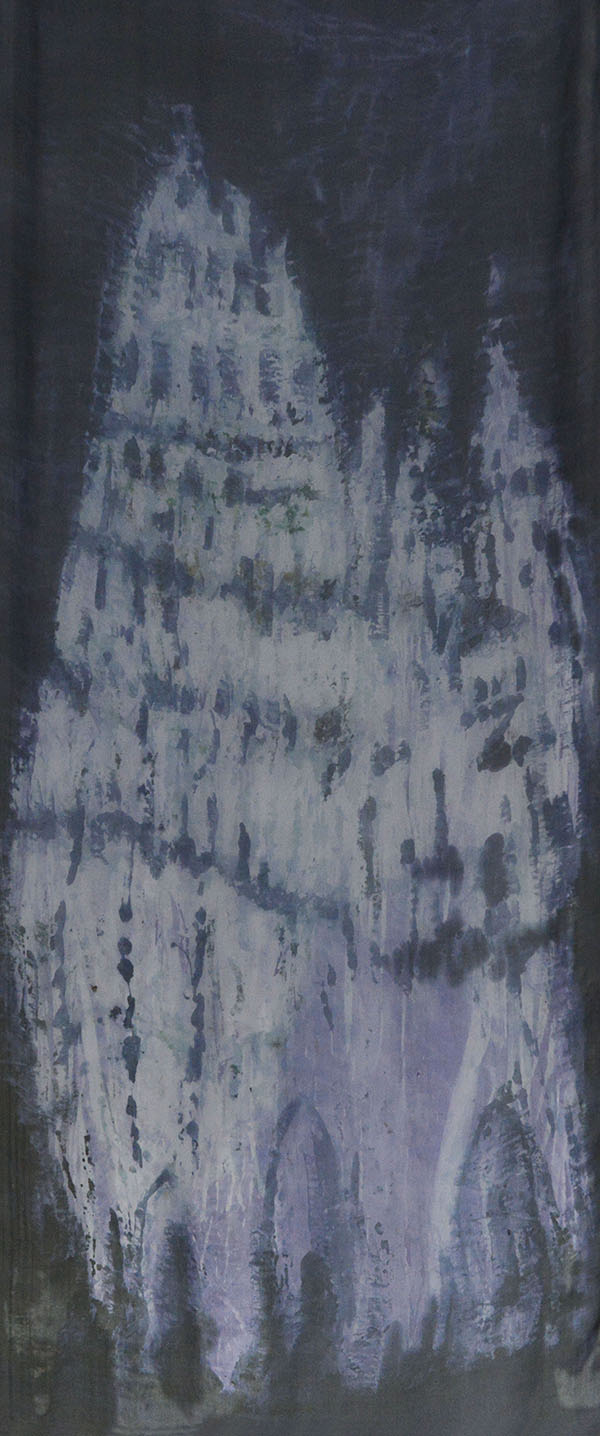 BEZ TYTUŁU 2, jedwab, 260 x 110 cm, 2015